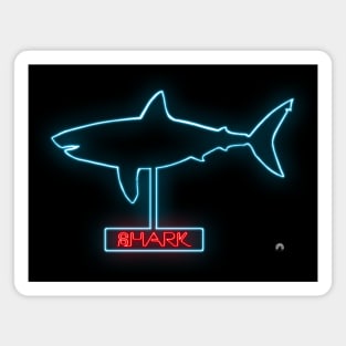 Neon Shark Magnet